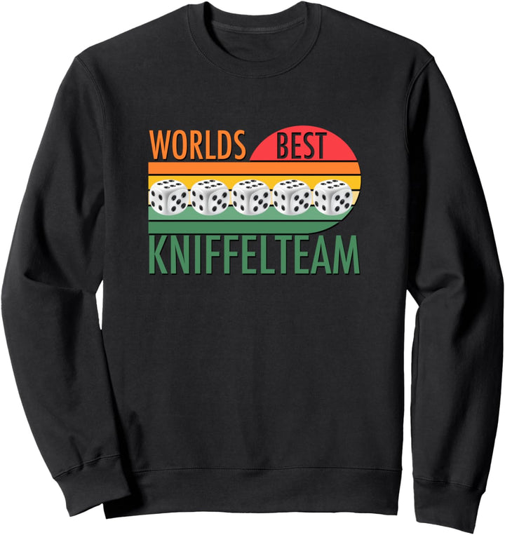 Lustige Retro Grafik Für Damen Herren Team Vintage Kniffel Sweatshirt