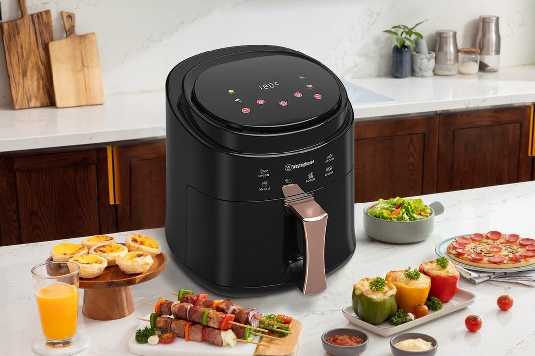Westinghouse Air Fryer mit 5,5 L Kapazität, 6 praktische Automatikprogramme, Bedienung über Touch Pa