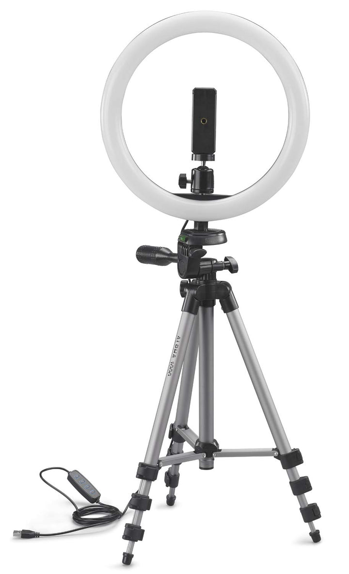 CULLMANN - 52103 - Alpha 1000 Stativ Vlogging Kit BT m. LED-Ringlicht und Bluetooth-Auslöser (Auszug