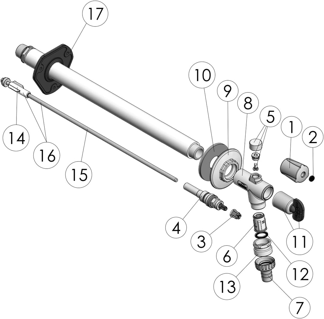 Ritzer 2 Stück Einsteck-Rohrbelüfter für Kemper Frosti 574/577 und 578/579 ab 07/2006 – Ersatzteil f