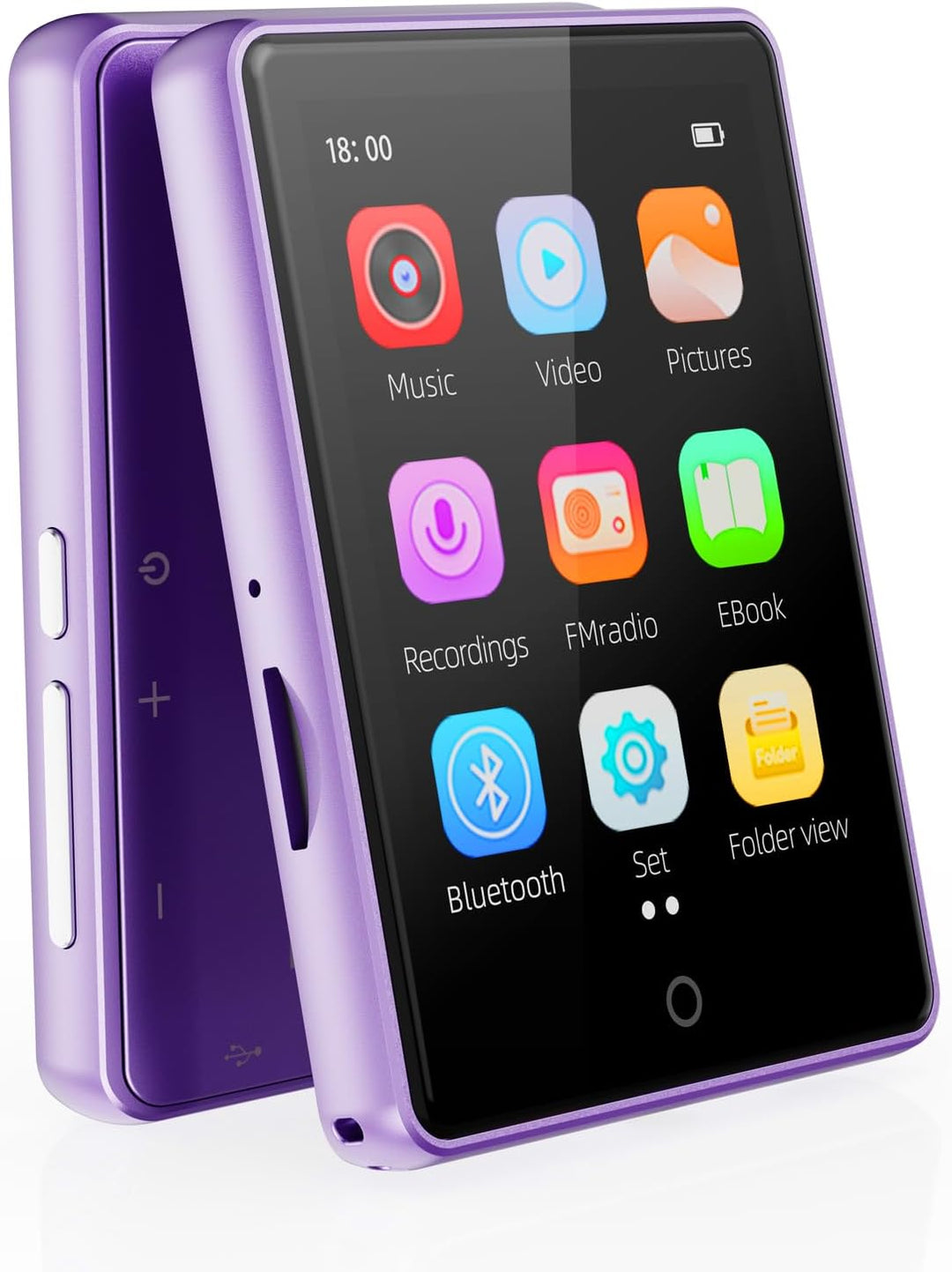 64 GB MP3 Player mit Bluetooth 5.3, 2,8-Zoll-Touchscreen mp3-player und MP4-Player für Kinder, Music