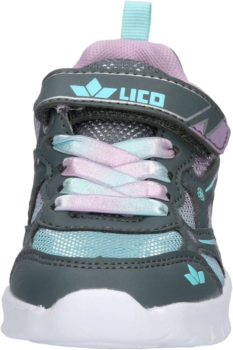 Lico Mädchen Alenia Vs Sneaker 21 EU Grau Türkis Lila, 21 EU Grau T&#xFC;rkis Lila