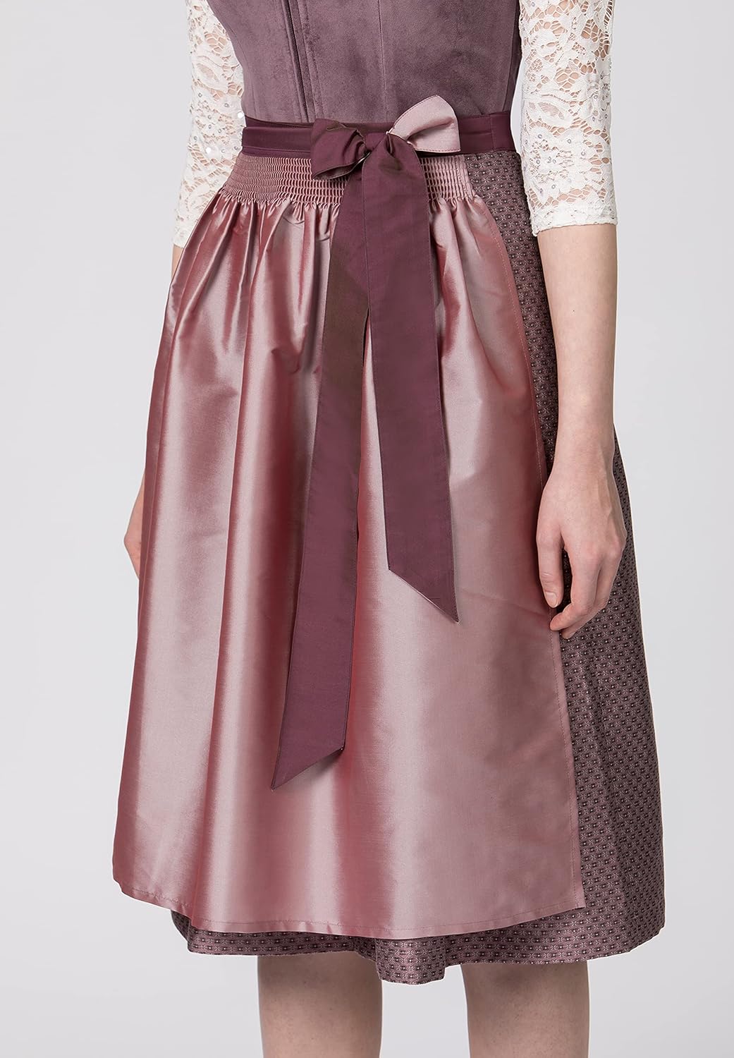 Stockerpoint Damen Malve Midi Dirndl 38 Aubergine, 38 Aubergine