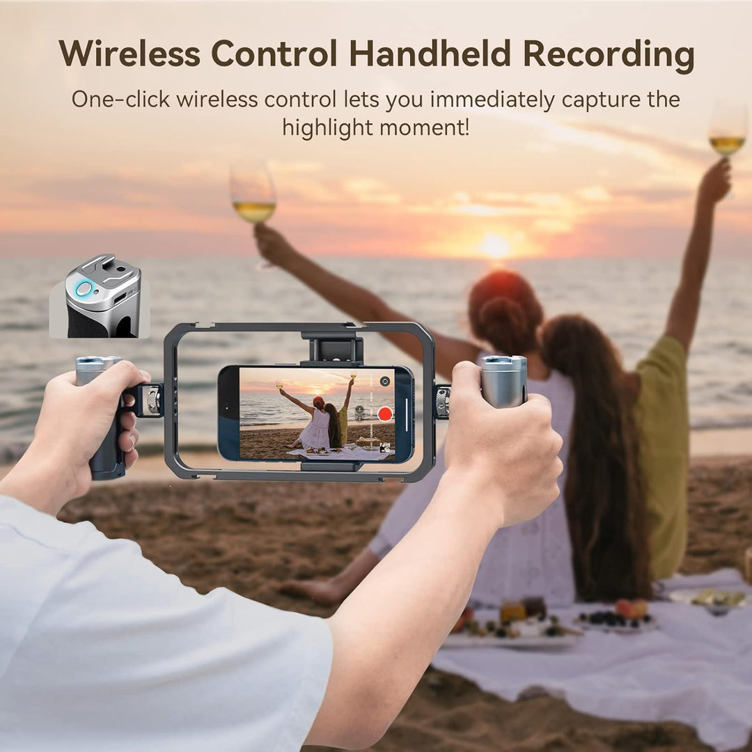 SMALLRIG Universal Phone Video Rig Kit für Vlogger Video Creators, Aluminium-Handheld-Kit für iPhone