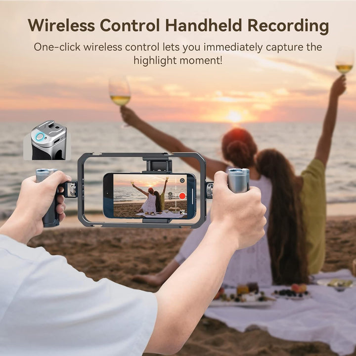 SMALLRIG Universal Phone Video Rig Kit für Vlogger Video Creators, Aluminium-Handheld-Kit für iPhone