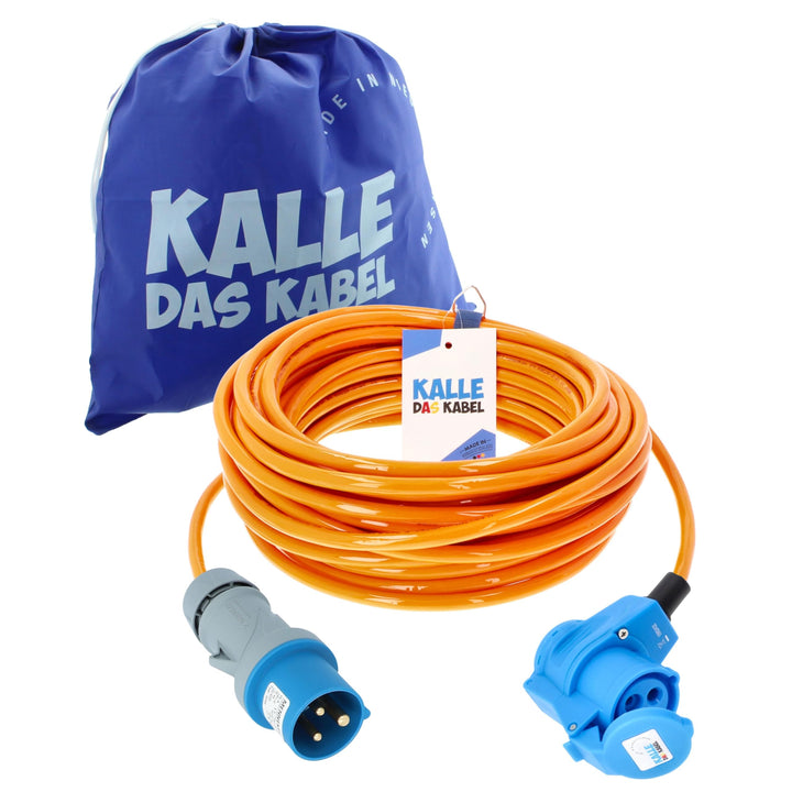 KALLE DAS KABEL CEE Verlängerung Kalle Blue Signal 2,5mm² Winkel Industrie BAU Boot Womo Camping Vol