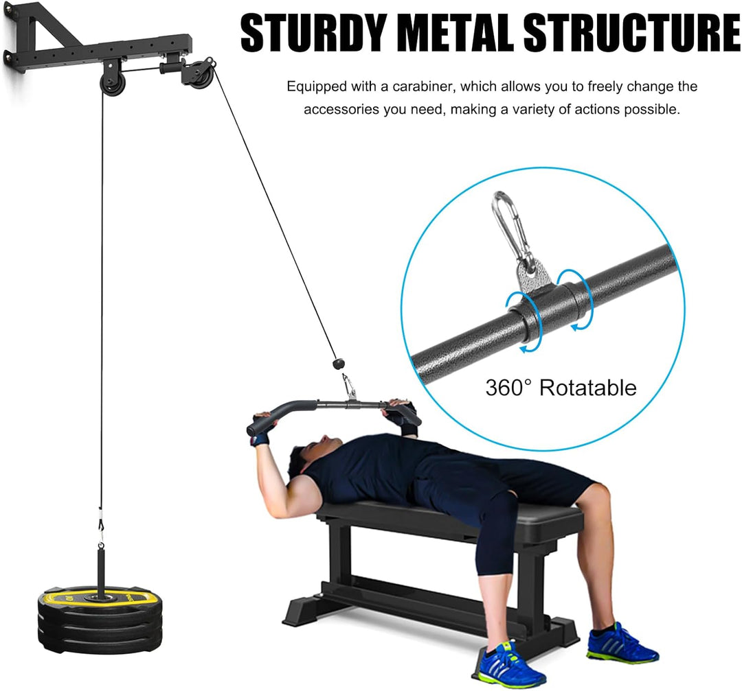 Lyndwin Latzugstange Bizeps Stange Klimmzugstangen Zugstange Muskelzugstange für Zuhause Bodybuildin