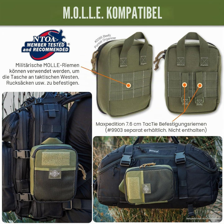 Maxpedition Beefy Pocket Organizer Tasche Einheitsgrösse Grün, Einheitsgrösse Grün