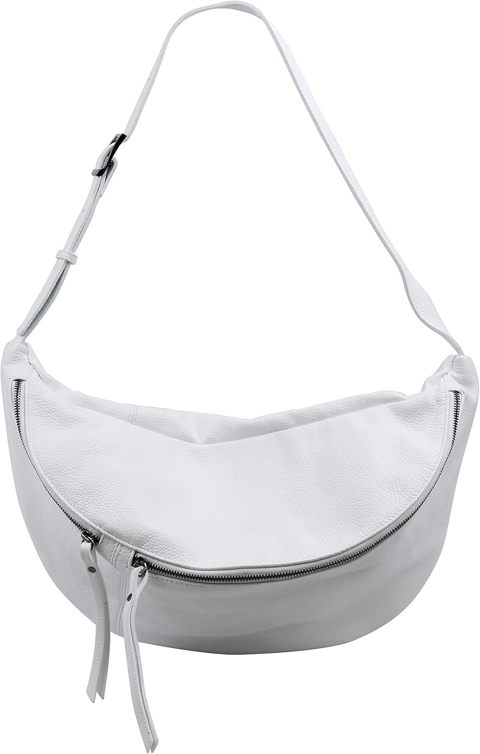 SH Leder echt Leder Damen Unisex Brusttasche für Festival Reise XXL Gross Hüfttasche Crossbody Bag F