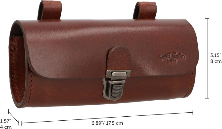Gusti Satteltasche Leder - Fabrice P. Lenkertasche Fahrradtasche Werkzeugtasche Aufbewahrungstasche