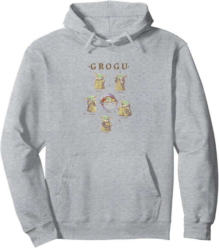 Star Wars: The Mandalorian Grogu Moods R16 Pullover Hoodie