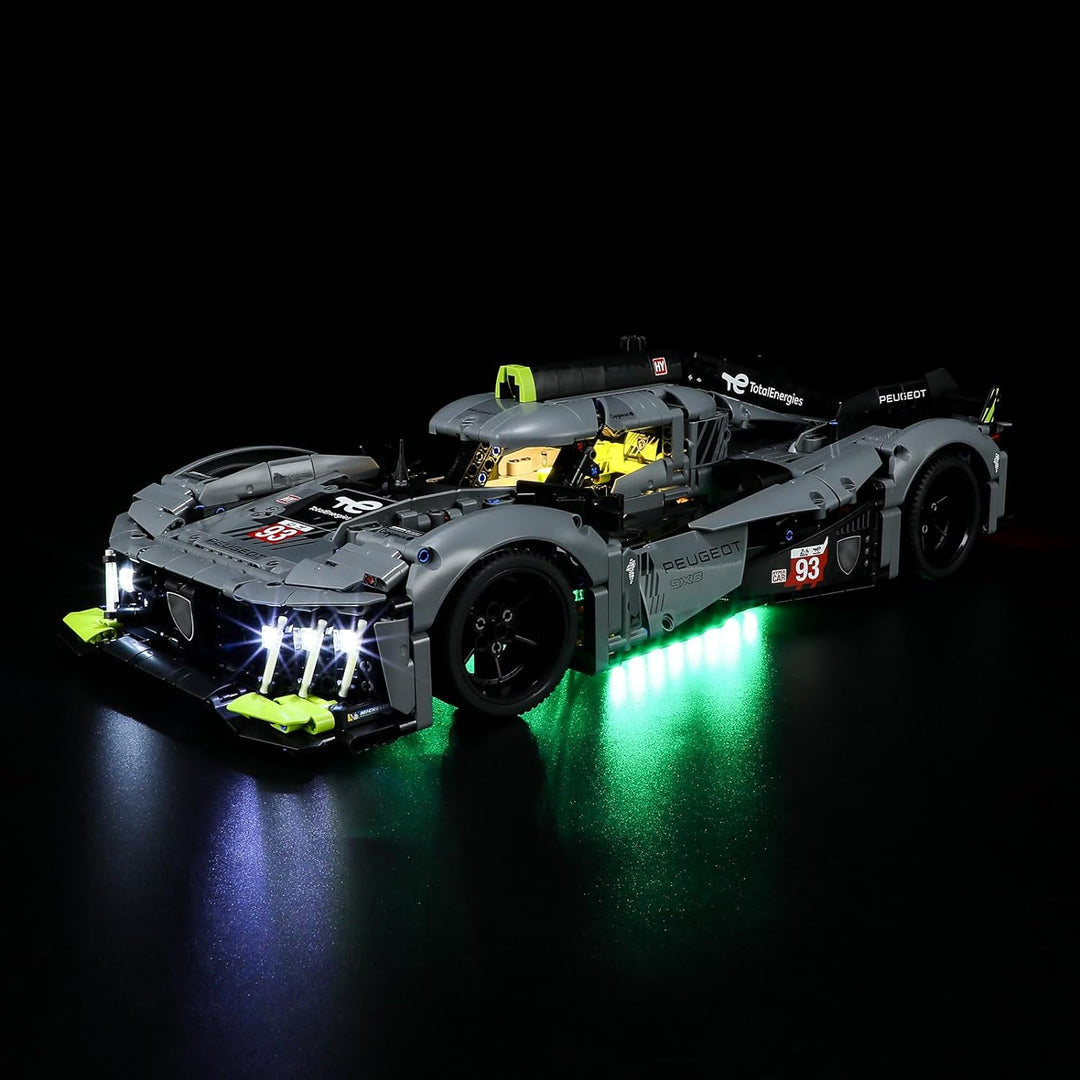 LIGHTAILING Led Licht für Lego- 42156 Peugeot 9X8 24H Le Mans Hybrid Hypercar – Beleuchtungsset Komp