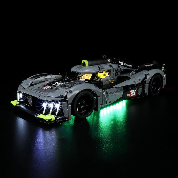 LIGHTAILING Led Licht für Lego- 42156 Peugeot 9X8 24H Le Mans Hybrid Hypercar – Beleuchtungsset Komp