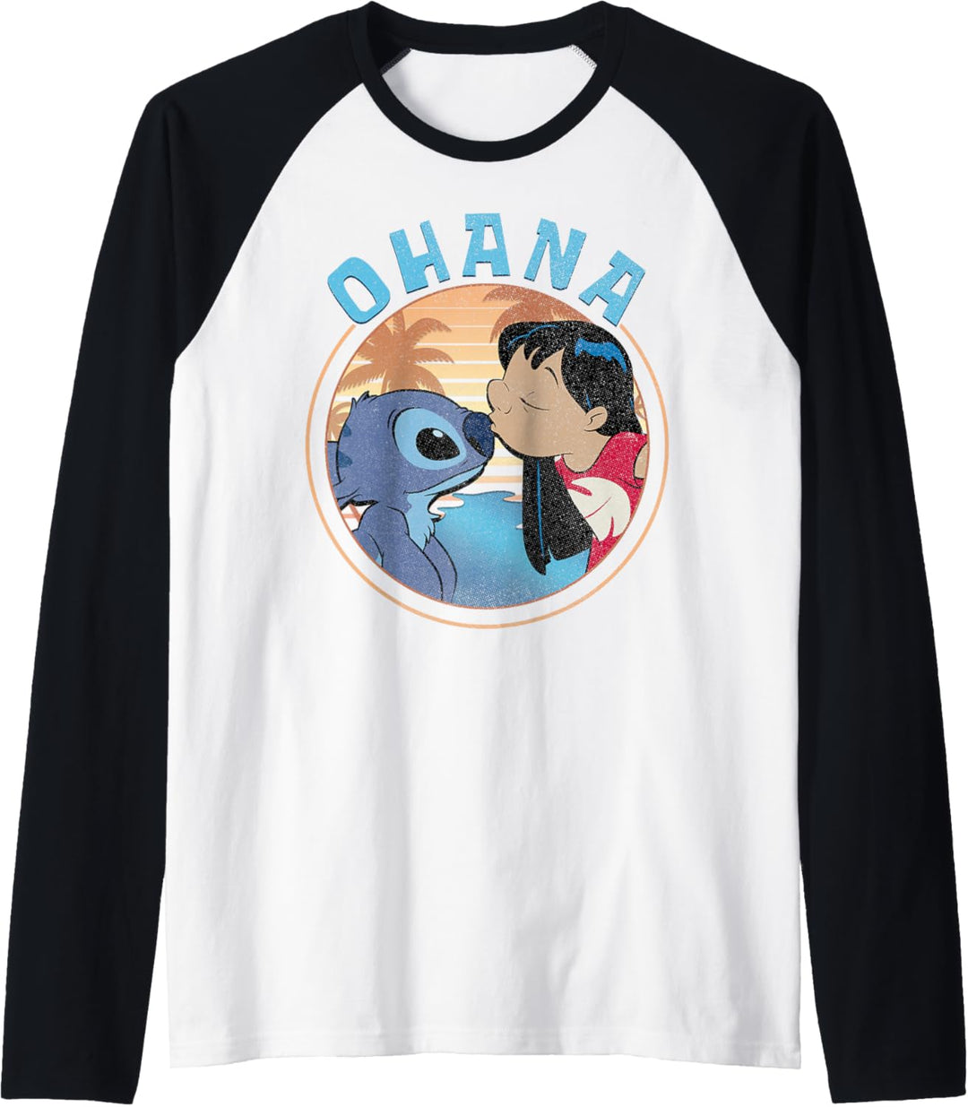 Disney Lilo & Stitch Ohana Circle Portrait Raglan