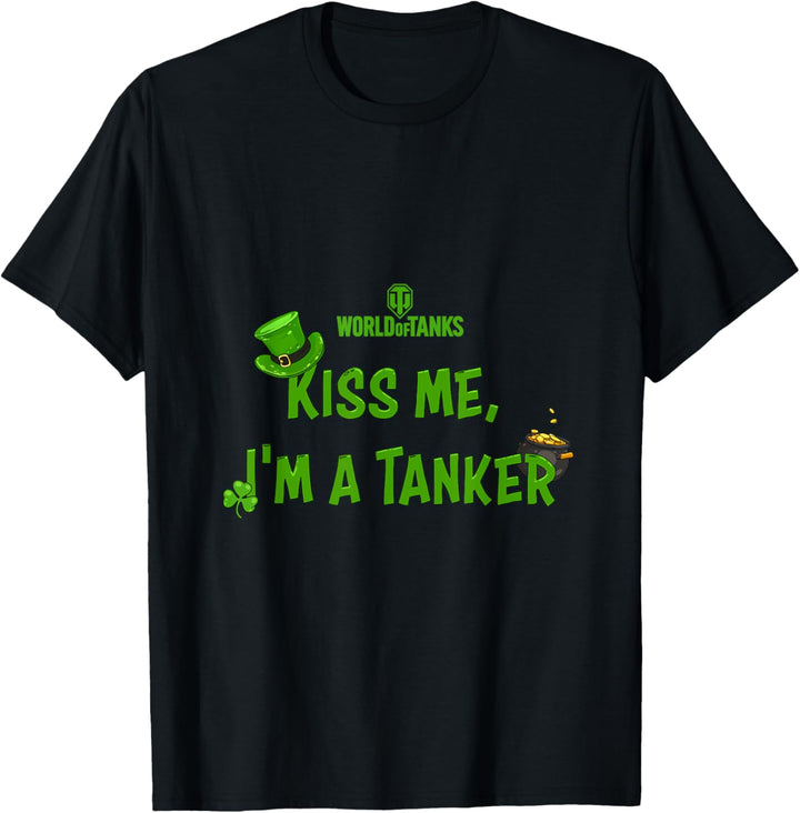 World of Tanks St. Patrick's Day "Kiss Me I'm a Tanker" T-Shirt