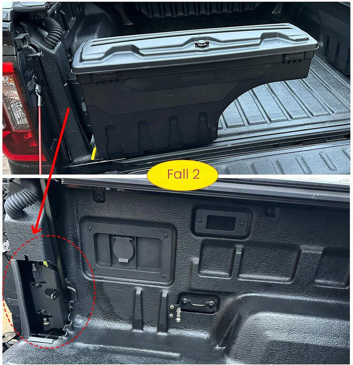 Werkzeugkasten für Ford Ranger Raptor Wildtrak T9 (2023–2026) - 180° schwenkbar, wasserdicht, abschl