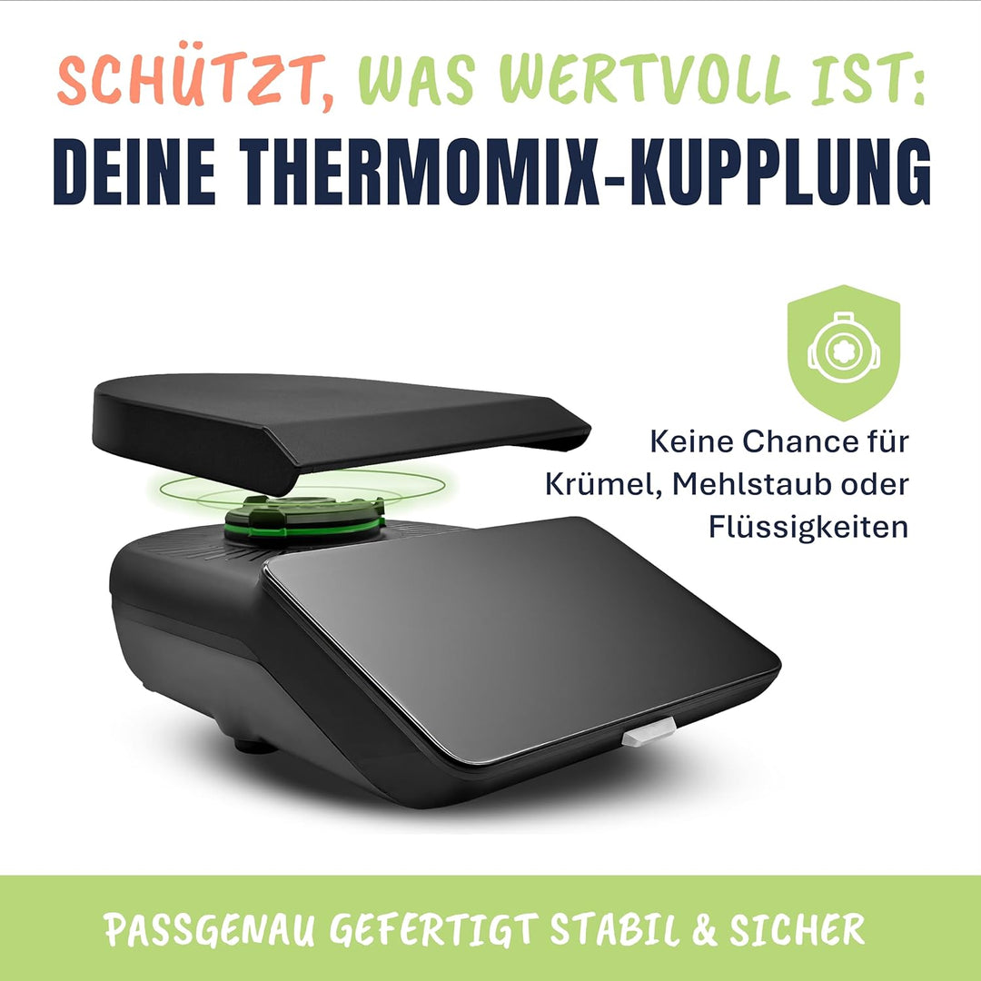 WiegeBase für Thermomix TM7 Zubehör verwandelt TM7 zur Plattformwaage für präzises Wiegen ohne Mixto