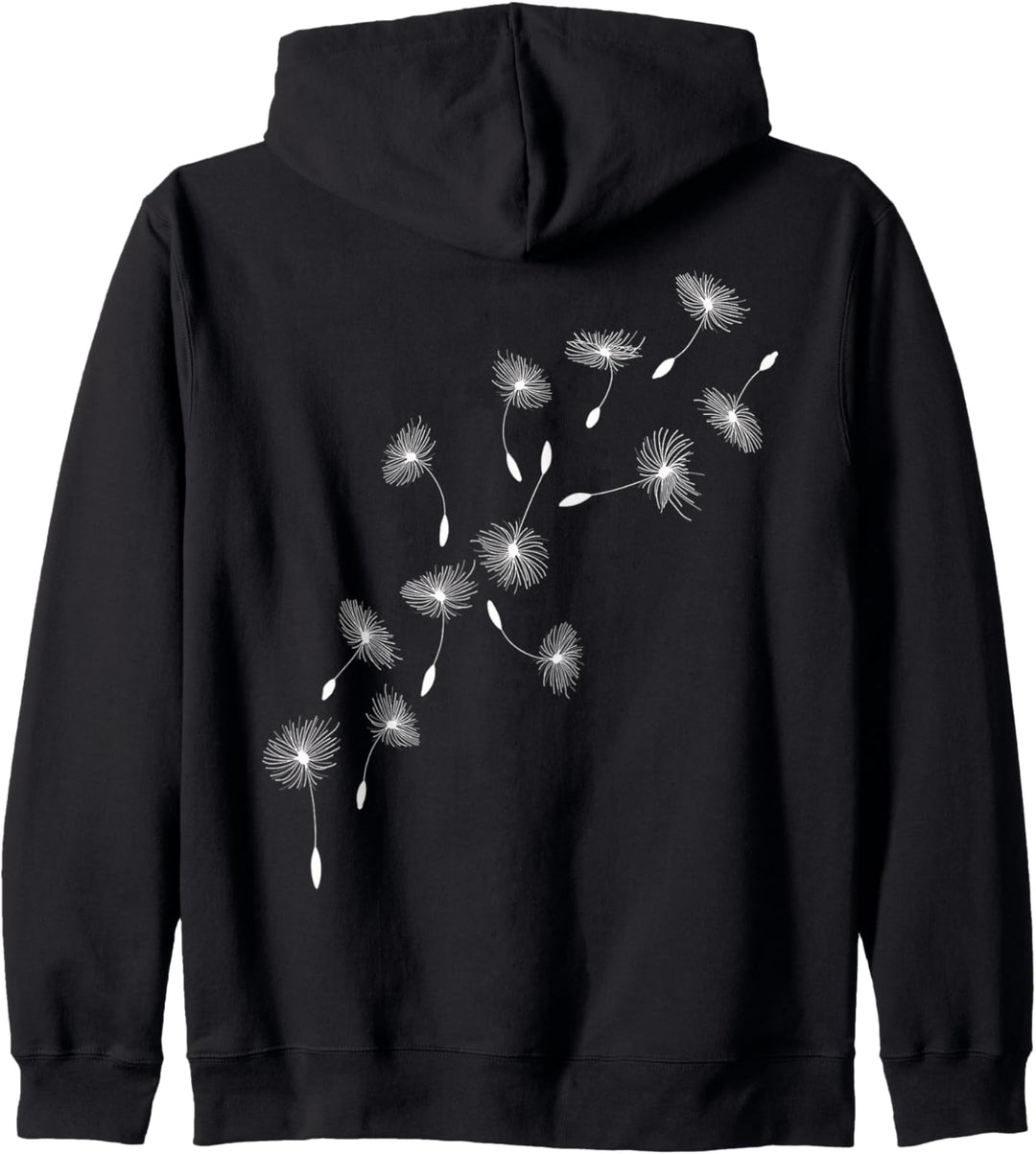 Bohemian Chic Boho Weiss Löwenzahn Ästhetisch Kapuzenjacke