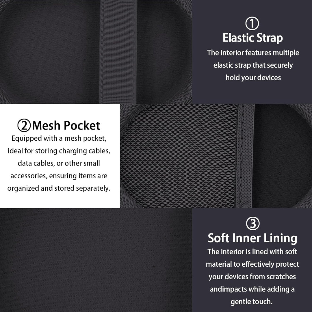 co2CREA Case Harte Reiseschutzhülle Etui Tasche für Logitech Pebble Mouse 2 M350s /M350 Pebble/Logit