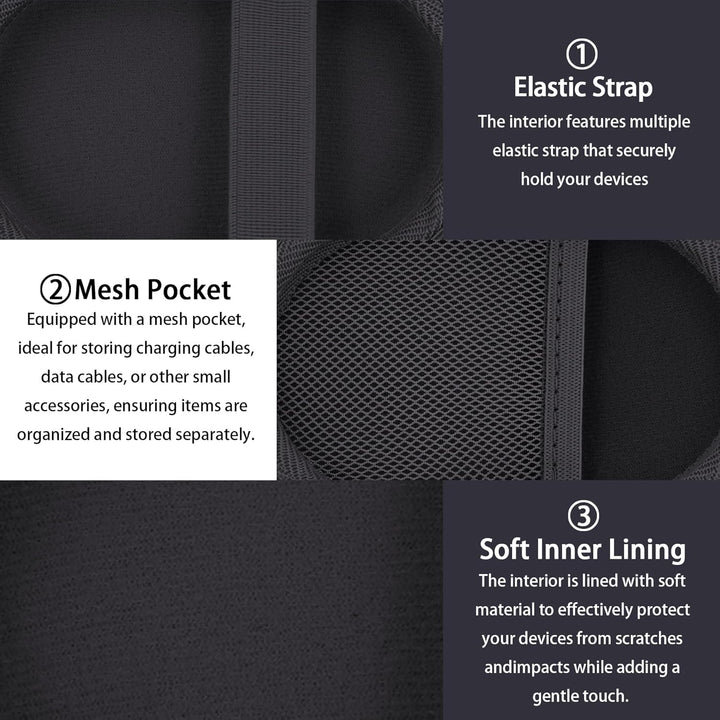 co2CREA Case Harte Reiseschutzhülle Etui Tasche für Logitech Pebble Mouse 2 M350s /M350 Pebble/Logit