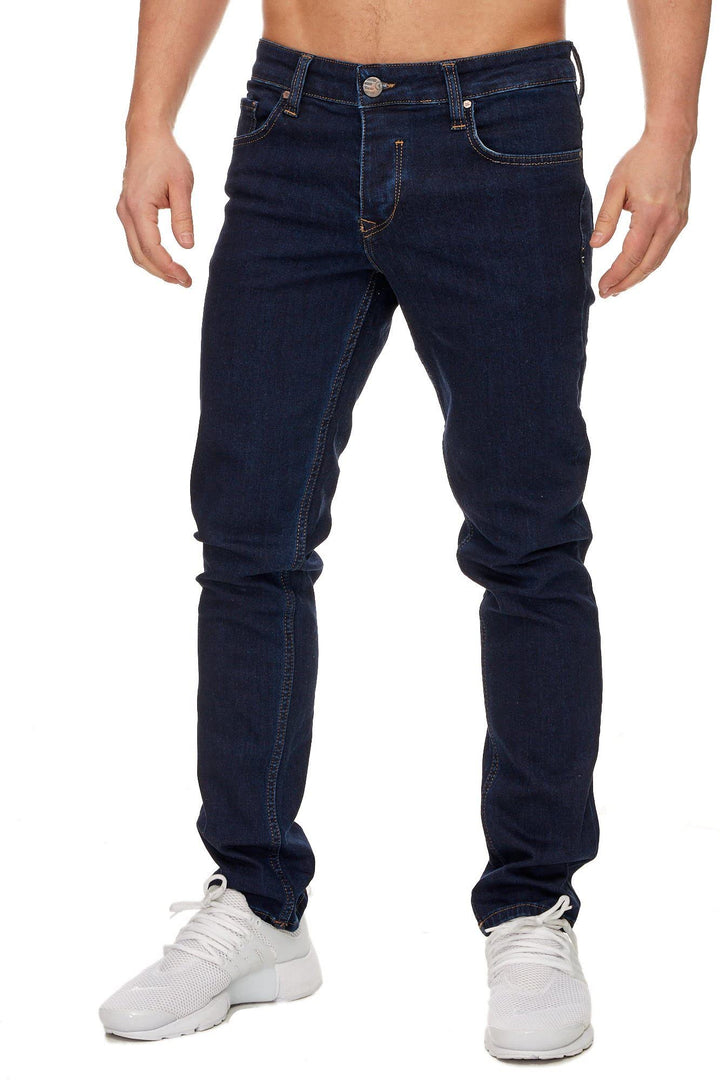 Tazzio Jeans Slim Fit Herren Jeanshose Stretch Designer Hose Denim 16533 29W / 30L Dunkelblau, 29W /