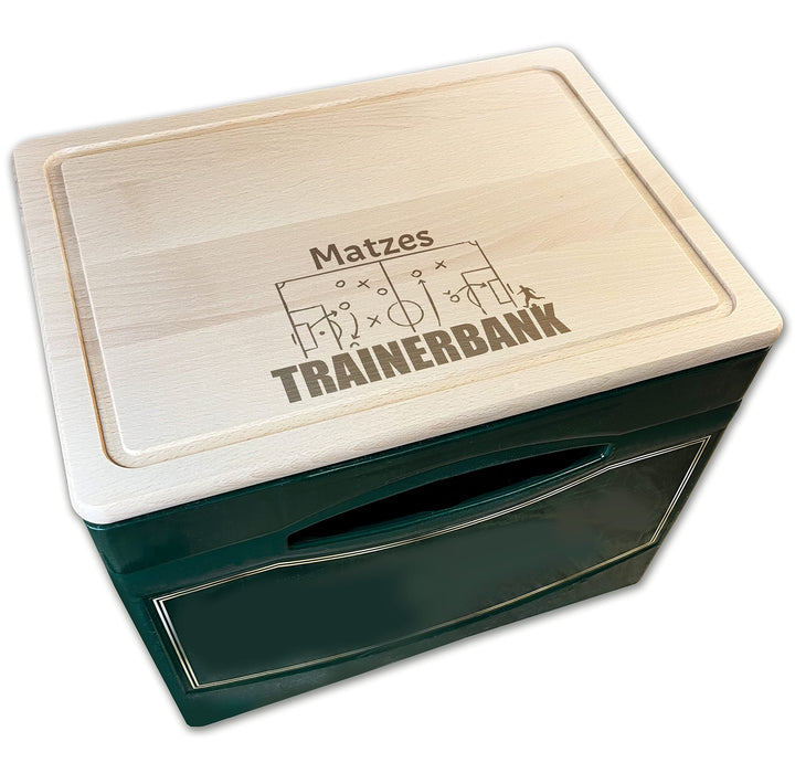 Unikatolo Bierkastensitz Trainerbank mit Name, Geschenkidee für Männer, Oktoberfest, Vatertag, Gebur