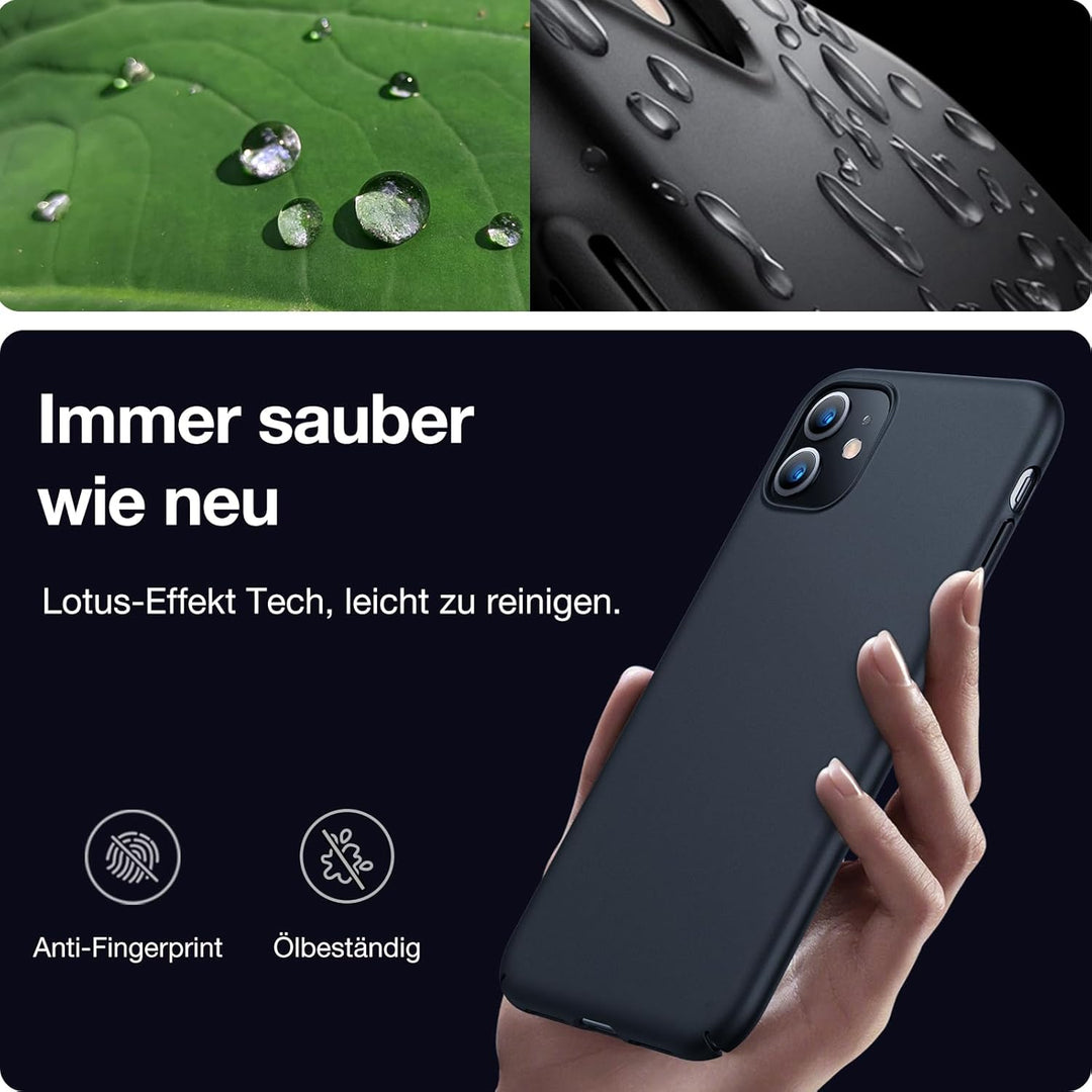 TORRAS Ultra Dünn für iPhone 11 Schwarz, iPhone 11 Schwarz