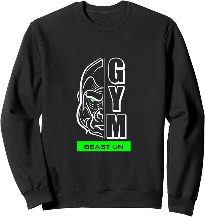 Gym Gorilla Kopf Gym Workout Fitness Training Beast ON Sweatshirt