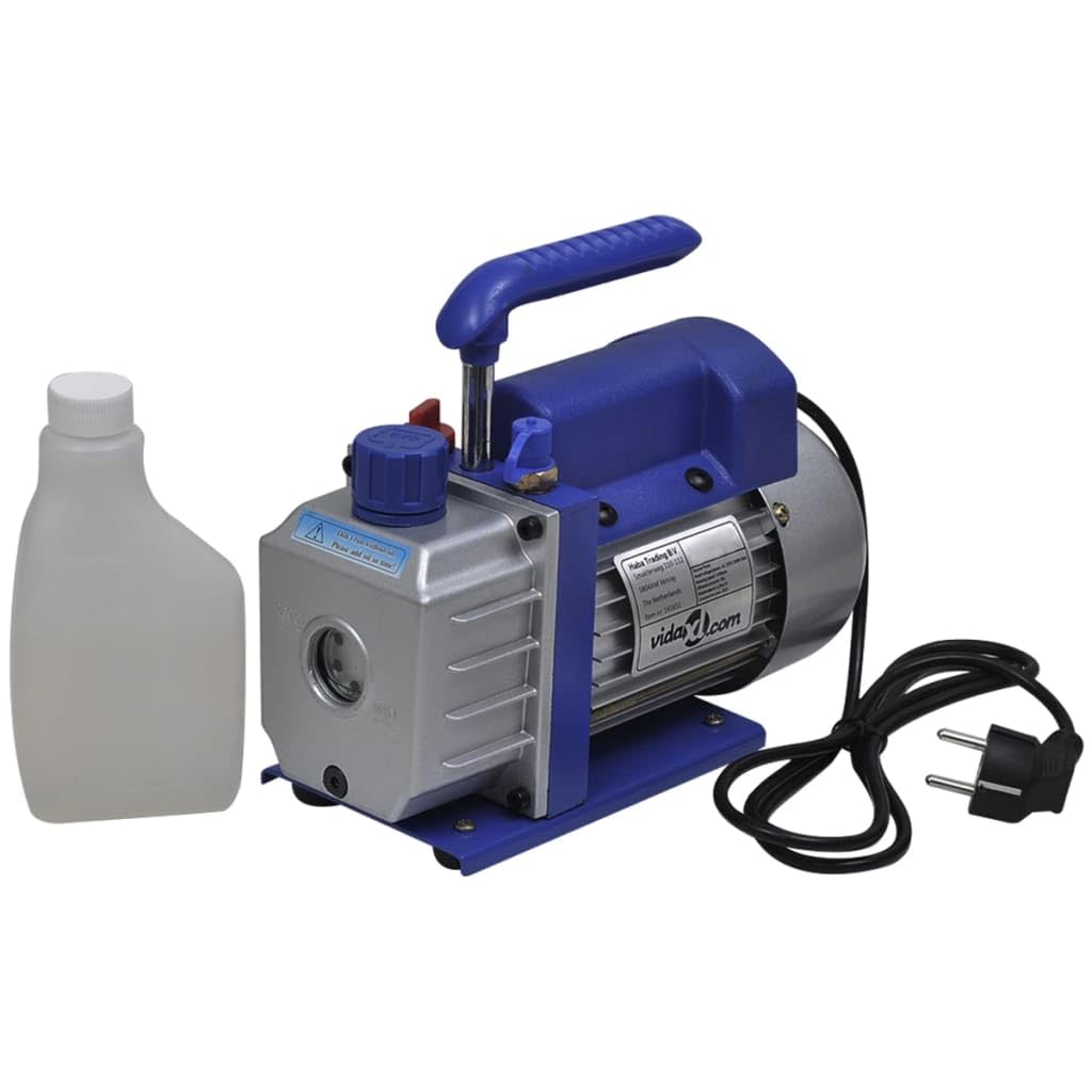 vidaXL Vakuumpumpe 50L/min Unterdruckpumpe Kompressor Vacuumpumpe Klimaanlagen Blau, Blau