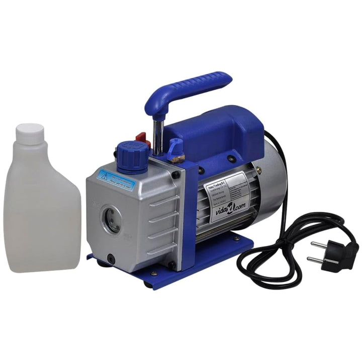 vidaXL Vakuumpumpe 50L/min Unterdruckpumpe Kompressor Vacuumpumpe Klimaanlagen Blau, Blau