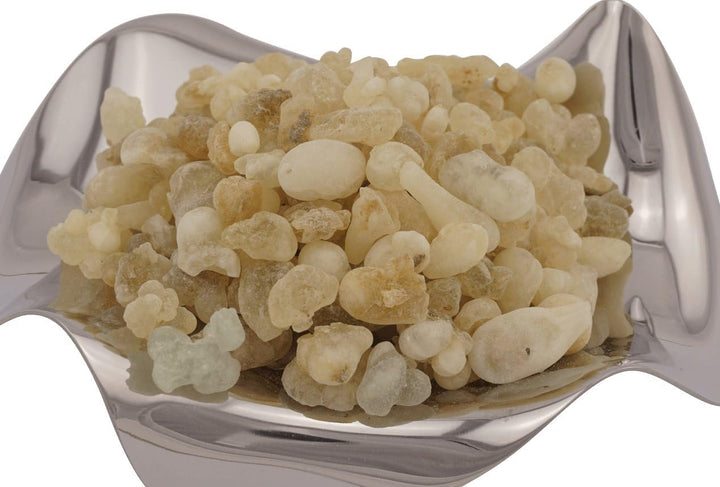 Premium Weihrauch Oman Al-Hojari Mix Grad 1-3 – kleine Stücke – grün-weiss-orange – Boswellia Sacra