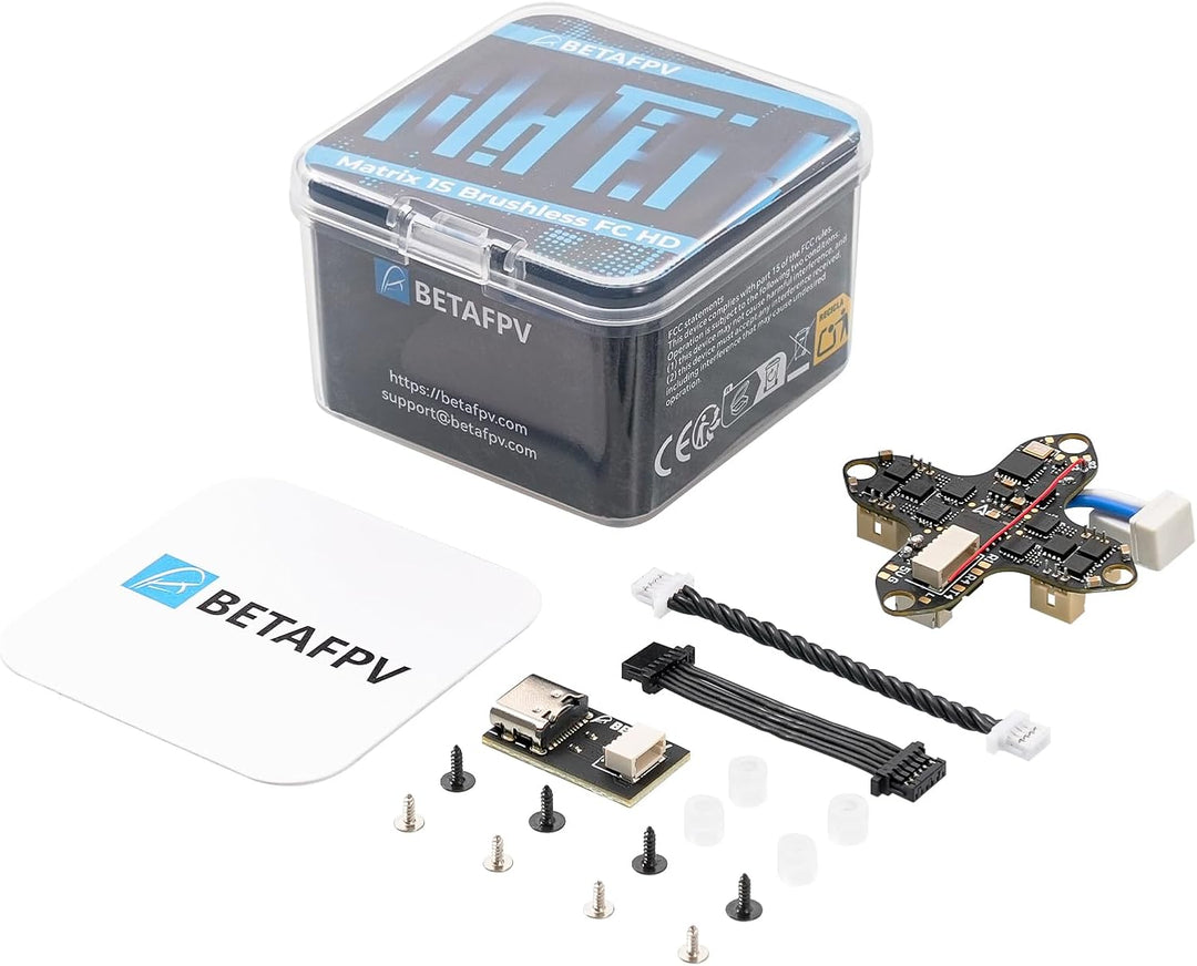 BETAFPV Matrix 1S G4 3IN1 HD Brushless Flight Controller, Built-in Serial ELRS RX with 5V 3A BEC, 12