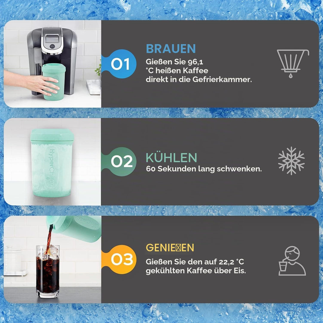 HyperChiller HC3 Patentierter Eiskaffee-/Getränkekühler Spearmint, Spearmint