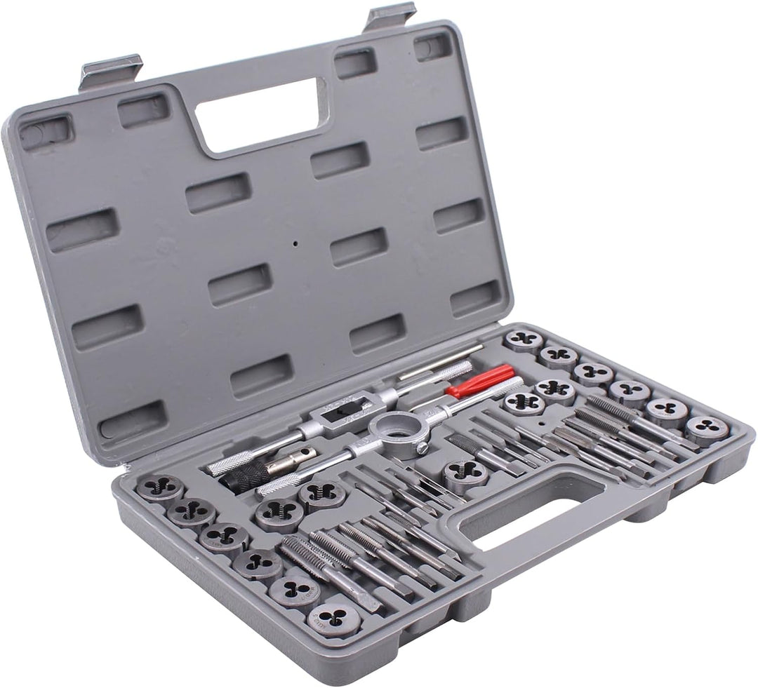 Gewindeschneider Satz 40tlg Gewindebohrer Metrisch M3-M12 Fein Gewinde Schneider Bohrer Werkzeug Set