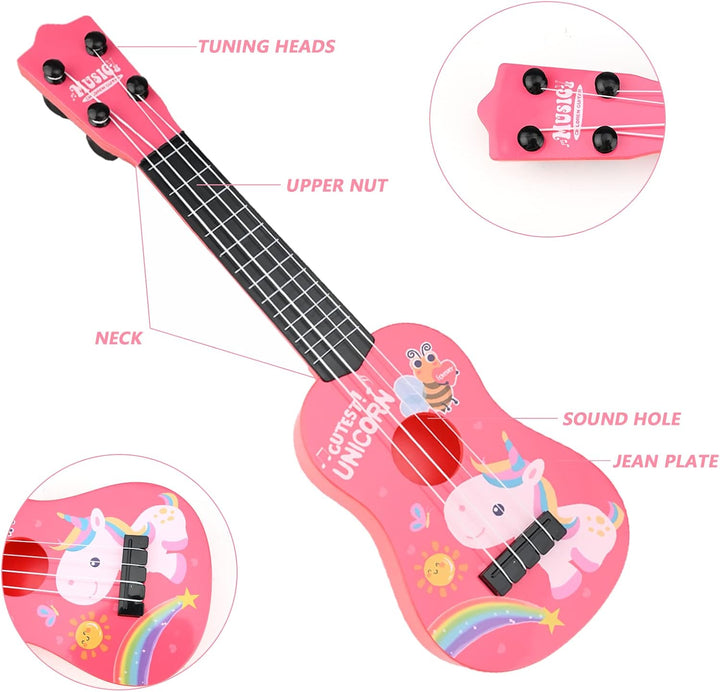 42 cm Gitarre für Kinder, Kindergitarre Gitarre Musikspielzeug Ukulele Instrument Musik-Ukulele-Gita