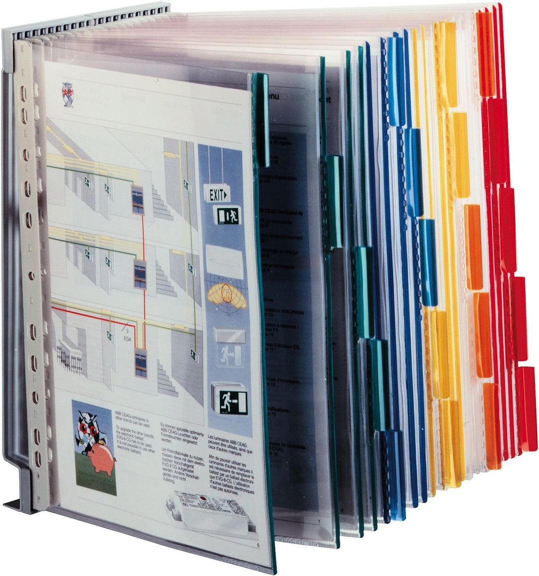 Durable Sichttafelwandhalter Function Wall module 20, für 20 Sichttafeln (nicht enthalten), grau, 56