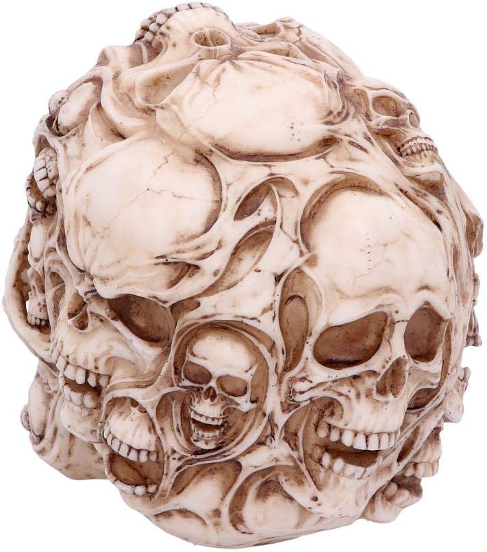 Nemesis Now Skulls James Ryman Totenkopf, 18 cm, elfenbeinfarben