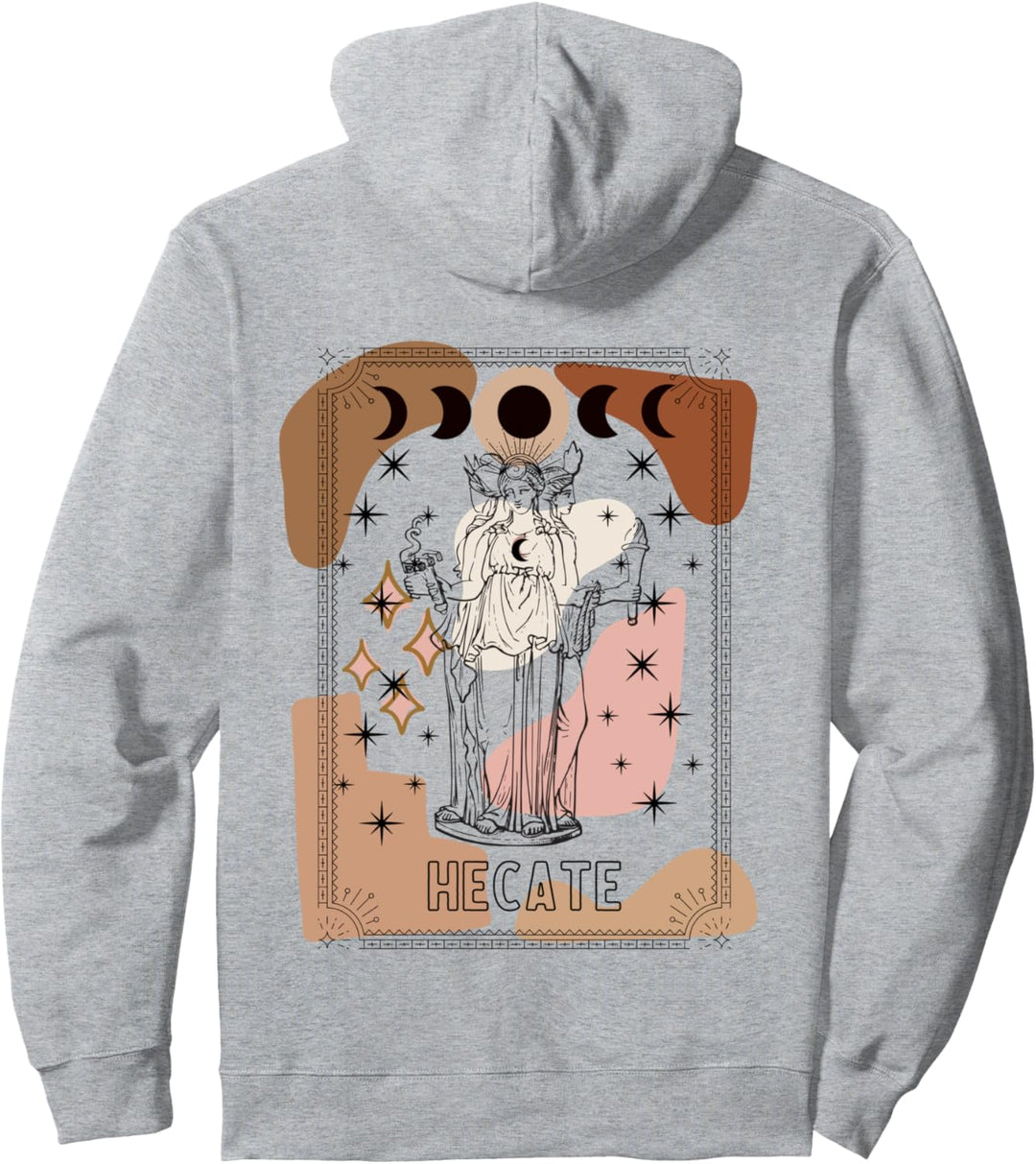 Abstrakte Kunst Triple-Moon Goddess Hecate Tarot-Karte Hexe Pullover Hoodie