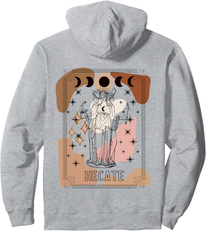 Abstrakte Kunst Triple-Moon Goddess Hecate Tarot-Karte Hexe Pullover Hoodie