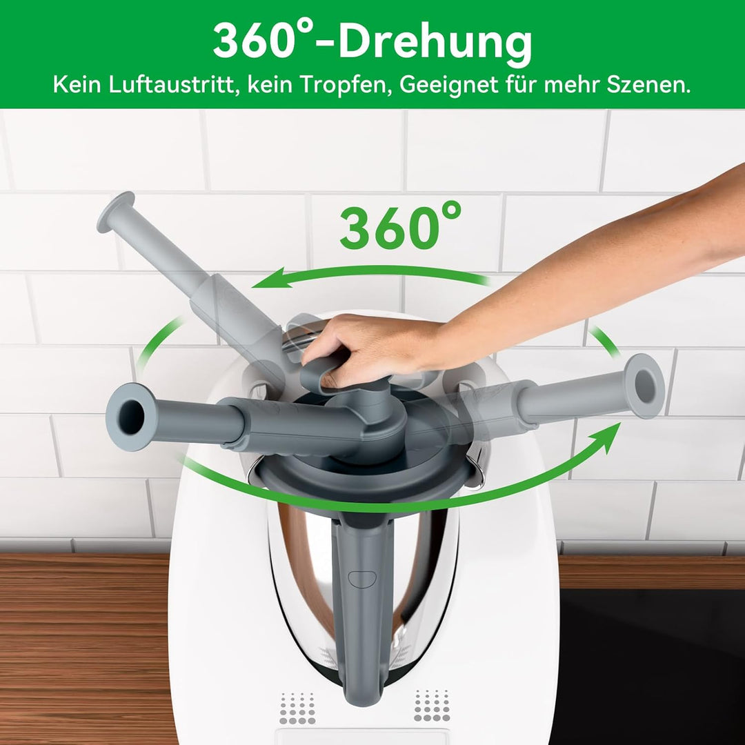 KULACO Dampfumleiter für Thermomix TM6 TM5 TM31 TM21, Dampfumleitung zum Schutz von Küchen Hängeschr