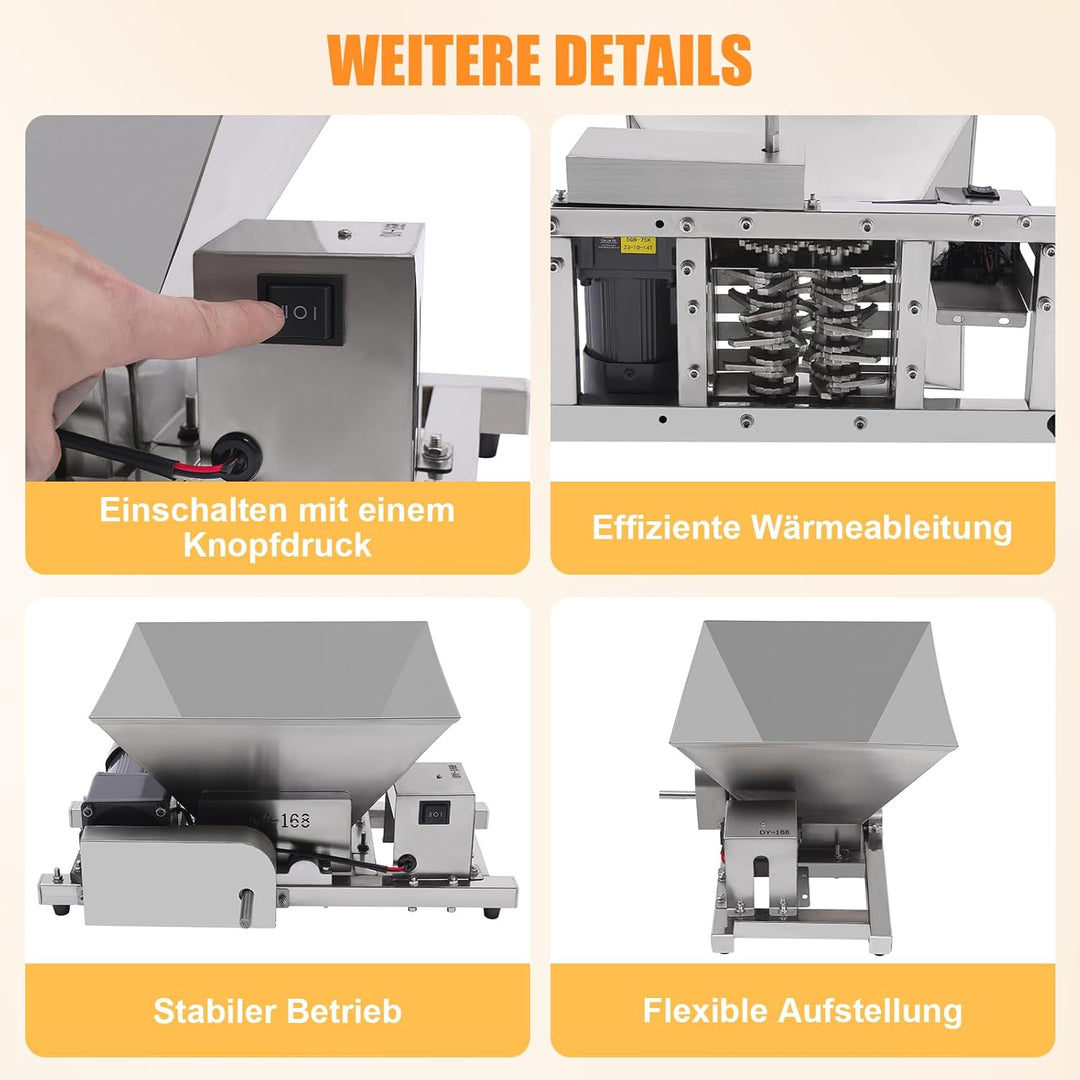 4L Elektrische Obstmühle Obst Brot Zerkleinerungsmaschine Zucker Brechmaschine