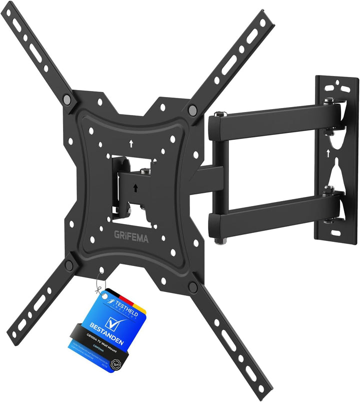 GRIFEMA TV Wandhalterung für 26-55 Zoll Bildschirme, Schwenkbare Neigbare und Ausziehbar TV Mount fü