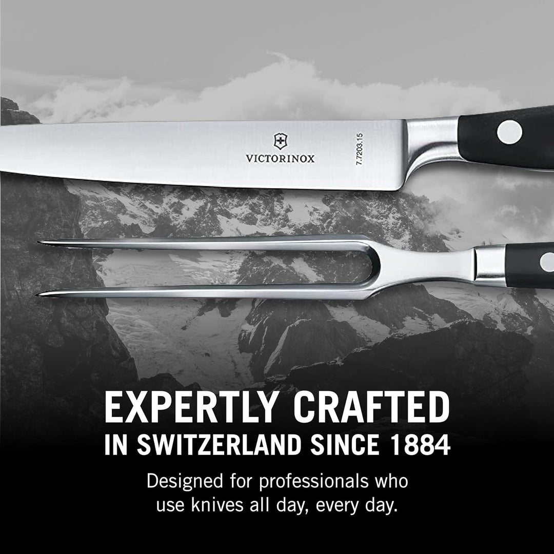Victorinox, Grand Maître, Profi Tranchier-Set, 2-teilig, Extra Scharfe Klinge, 20 cm, Robuster Kunst