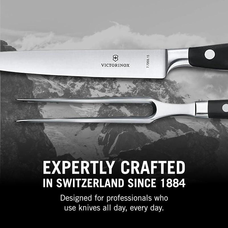 Victorinox, Grand Maître, Profi Tranchier-Set, 2-teilig, Extra Scharfe Klinge, 20 cm, Robuster Kunst