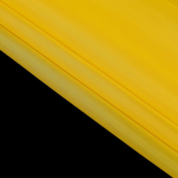 Yujiao Mao Uni Farbe Voile Freihandbogen Schals Querbehang Deko Gardinen Sonnengelb BxL 140X600cm Bx