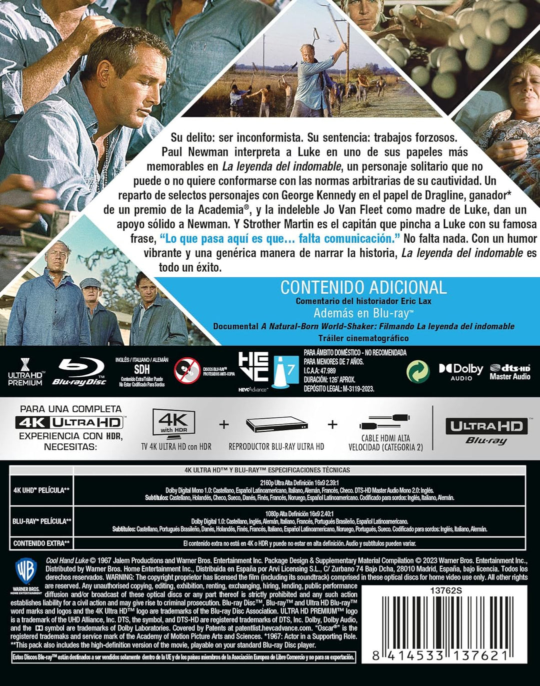 La leyenda del indomable (4K UHD+BD). EE METAL