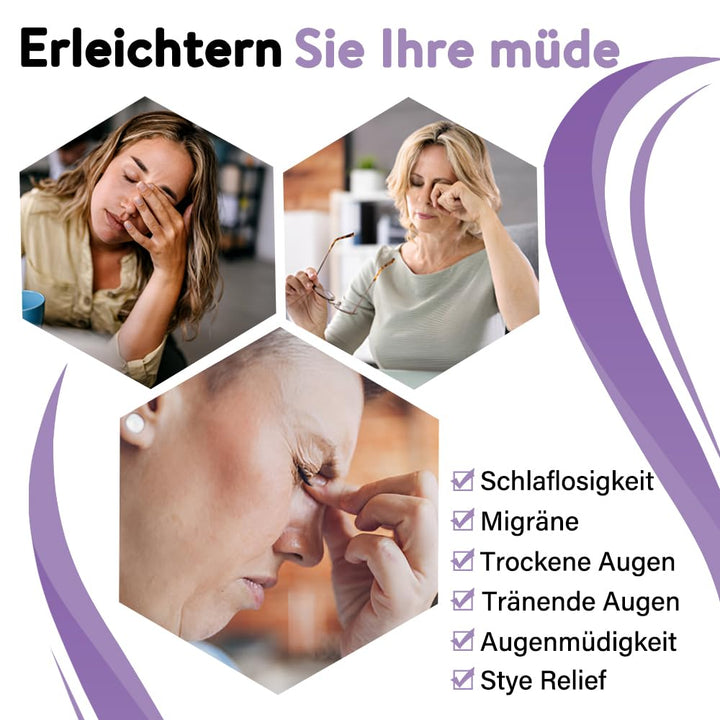 Minidiva Augenmaske Wärmend Dampf Eye Mask für Trockene Augen, 30Pcs Augenmaske Schlafmaske Entspann