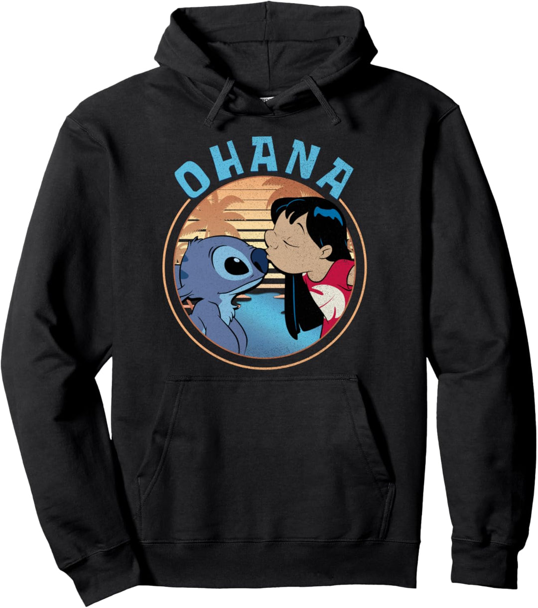 Disney Lilo & Stitch Ohana Circle Portrait Pullover Hoodie