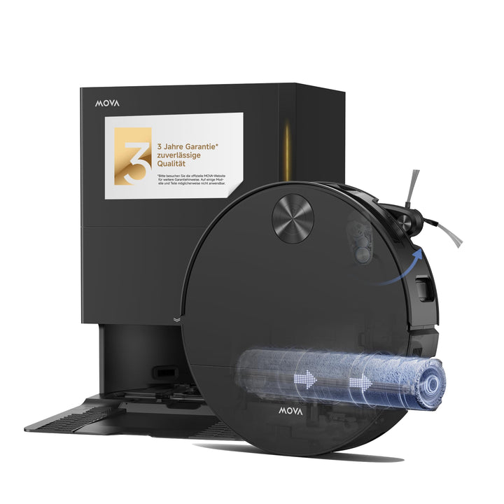 Mova S70 Roller Saug- und Wischroboter, Frischwasser-Wischen, 28.000 Pa, DToF+Linienlaser Hindernisv