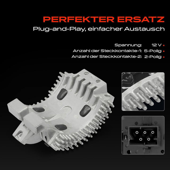 Gebläsewiederstand Gebläseregler Gebläsemotor Innenraumgebläse Kompatibel mit 7er E38 725 728 730 74